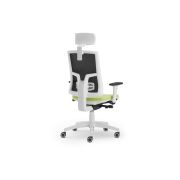 Scaun ergonomic cu tetiera pure alb mesh pdh drm9652