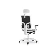 Scaun ergonomic cu tetiera pure alb mesh pdh drm9652