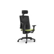 Scaun ergonomic cu tetiera pure negru mesh pdh drm9653