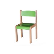 Scaun lemn gradinita bambi, h31, verde drm10077