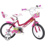 Bicicleta copii dino bikes 14' flappy fuchsia hubdb-146r-02-fu