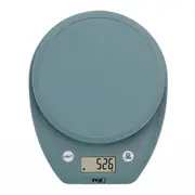 Cantar digital de bucatarie MOCHI cu display LCD, capacitate 5 kg, turcoaz, TFA 50.2007.20