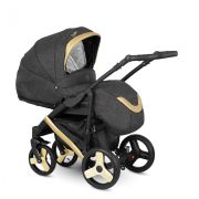Carucior 3 in 1 camarelo baleo 10 edeedibaleo10