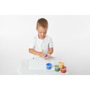 Set 4 culori vopsea organica pentru degete, pentru copii, 2 ani+, pentru pictat direct cu palma sau talpa, Gruenspecht 691-00