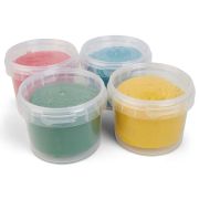 Set Plastilina organica, pentru copii, 2 ani+, la tub, 4 culori, moale, nelipicioasa, usor de modelat, Grunspecht 680-00