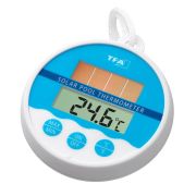 Termometru digital plutitor pentru piscina, cu mini-panou solar si baterie de back-up, TFA 30.1041