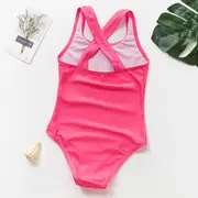 Costum de baie Roz bombon cu flamingo (Marime: 100) JEMdrl47b2k4