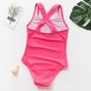 Costum de baie Roz bombon cu flamingo (Marime: 110) JEMdrl47b2k5