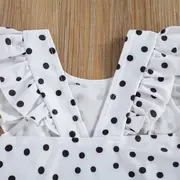 Costum de baie cu bulinute alb/negru (Culoare: Alb, Marime: 120) JEMdrl47b2f10