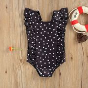 Costum de baie cu bulinute alb/negru (Culoare: Alb, Marime: 120) JEMdrl47b2f10