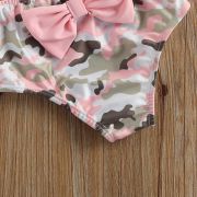 Costum de baie cu franjuri din 3 piese (Marime: 100, Model: Army) JEMdrl47b11