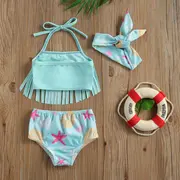 Costum de baie cu franjuri din 3 piese (Model: Sirena, Marime: 100) JEMdrl47b10