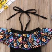 Costum de baie cu volan inflorat si bentita (Marime: 90) JEMdrl47a23
