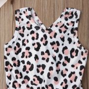 Costum de baie leopard roz cu volan (Marime: 100) JEMdrl47e24