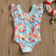 Costum de baie multicolor cu volanne verticale (Marime: 110) JEMdrl47b2g4