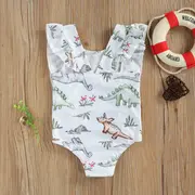 Costum de baie Jurassic (Marime: 80, Model: Dinozauri verzi) JEMdrl47b2u3