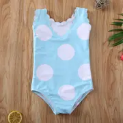 Costum de baie cu buline mari (Culoare: Bleu, Marime: 120) JEMdrl47b2v10