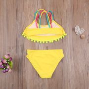 Costum de baie cu ciucuri din 2 piese (Culoare: Galben, Varsta: 5 - 6 ani) JEMdrl47b2af8