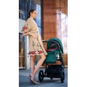 Carucior Copii 3 In 1, Reversibil, Complet Accesorizat, 0-36 Luni, Bexa Glamour Verde Smarald Pjbgl10