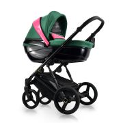 Carucior Copii 3 In 1, Reversibil, Complet Accesorizat, 0-36 Luni, Bexa Glamour Verde Smarald Pjbgl10