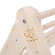 Casuta Tip Cort Pentru Copii Cu O Scara De 60x61 Cm, Pliabila, Lemn Natur, Viscoza Alb Roz, Montessori Meowbaby Pjbddwt003rie