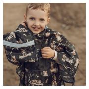 Pelerina De Ploaie Pentru Copii, Poncho Pentru Ploaie 1,5-8 Ani ,   Happy Bear Dark Pjb488712