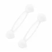 Bocioland - Set 2 sisteme de siguranta multifunctionale, Flexibile, Pentru sertare, Dulapuri, Frigider, Alb BYNBL002_set