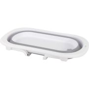 Cadita pliabila, Cu dop cu indicator de temperatura, Conform cu standardul european de securitate EN 17072:2018, FreeON, 78x49x21 cm, Grey BYN42349