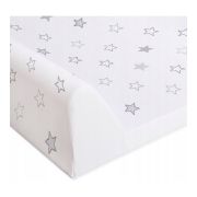 Ceba Baby - Saltea de infasat, Cu Intaritura, 70x50 cm, Happy Stars Grey BYNW-203-066-260