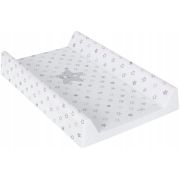 Ceba Baby - Saltea de infasat, Cu Intaritura, 70x50 cm, Happy Stars Grey BYNW-203-066-260