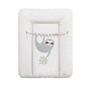 Ceba Baby - Saltea de infasat moale lenesul Candy Andy, Fara ftalati, 70 x 50 cm, Alb/Gri BYNW-143-121-611