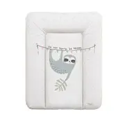 Ceba Baby - Saltea de infasat moale lenesul Candy Andy, Fara ftalati, 70 x 50 cm, Alb/Gri BYNW-143-121-611