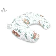 MimiNu - Perna pentru alaptat, Din bumbac certificat Oeko Tex Standard 100, Cu husa detasabila, Cu fermoar securizat, Circumferinta 155 cm, Lulu Natural BYN6426972016292