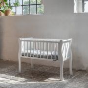 Patut Balansoar, Co-sleeping Din Lemn, Noble Alb 90 X 40 Cm Pjbcribnoblewskids