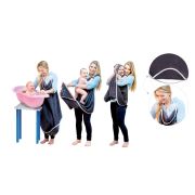 Prosop Din Fibra De Bambus Cu Gluga Pentru Bebelusi Si Copii, Hands-free, Prince Blue, 85x85cm Pjb21029