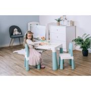 Set masuta si doua scaune pentru copii, Neo, Cu doua sertare, Cu masa reglabila la doua inaltimi, FreeON, Roz BYN46644