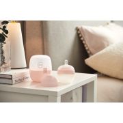Biberon Anticolici Mombella Breast-Like, 120ml, Tetina S flux lent, 100% Silicon, Old Roze KRT8138