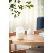 Biberon Anticolici Mombella Breast-Like, 210ml, Tetina M flux mediu, 100% Silicon, Ivory KRT8137