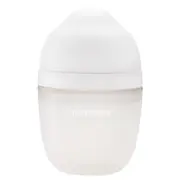 Biberon Anticolici Mombella Breast-Like, 210ml, Tetina M flux mediu, 100% Silicon, Ivory KRT8137
