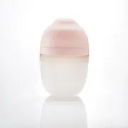 Biberon Anticolici Mombella Breast-Like, 210ml, Tetina M flux mediu, 100% Silicon, Old Roze KRT8139