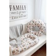 Perna pentru alaptare, 100% Bumbac, 60X60 cm, Eko - Pink KRT133553