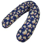 Perna pentru gravida, Fibre din silicon, 180 cm, Eko - Navy KRT133492