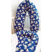 Perna pentru gravida, Fibre din silicon, 180 cm, Eko - Navy KRT133492