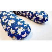 Perna pentru gravida, Fibre din silicon, 180 cm, Eko - Navy KRT133492