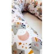 Perna pentru gravida, Fibre din silicon, 180 cm, Eko - Pink KRT133485