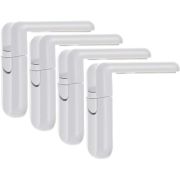 Set 4 sisteme de siguranta pentru sertare si dulapuri, 7.5x4 cm Malatec MY6832 BBJMY6832_Alb