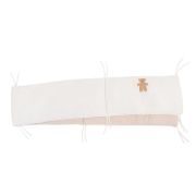 Protectie patut Childhome 35x340 cm, Jerse/Muselina Teddy ERFCH-CCPPJMTB