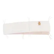 Protectie patut Childhome 35x340 cm, Jerse/Muselina Teddy ERFCH-CCPPJMTB