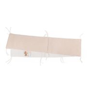 Protectie patut Childhome 35x340 cm, Jerse/Muselina Teddy ERFCH-CCPPJMTB