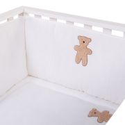 Protectie patut Childhome 35x340 cm, Jerse/Muselina Teddy ERFCH-CCPPJMTB